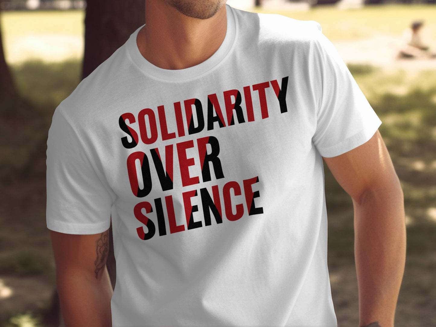 Solidarity Over Silence Statement T-Shirt product