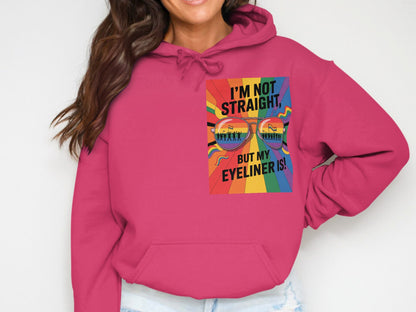I'm Not Straight But My Eyeliner Is Hoodie Product