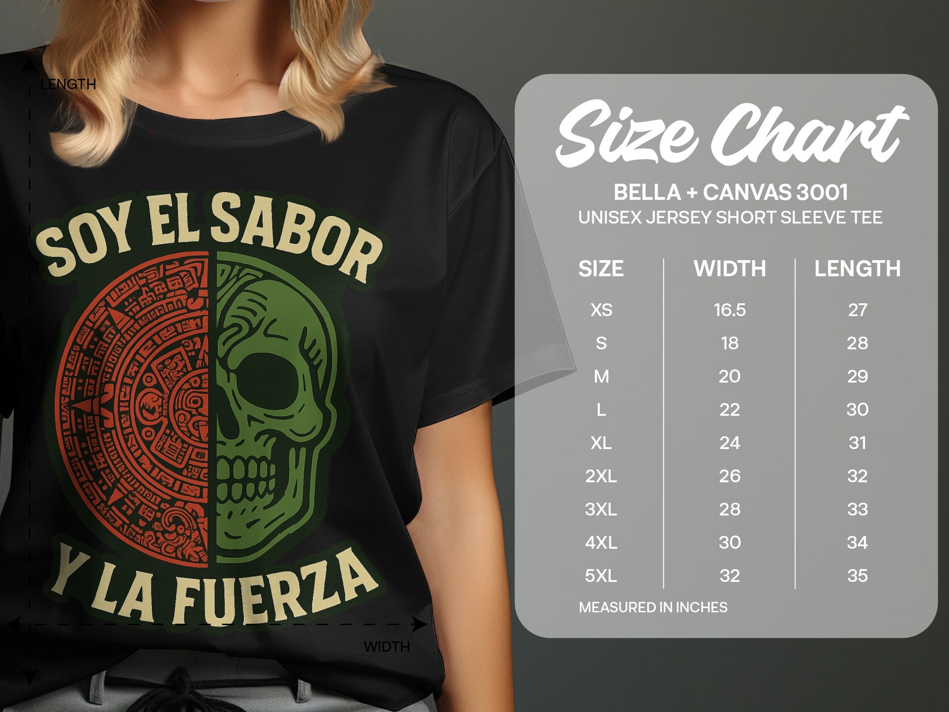 Soy El Sabor Y La Fuerza Unisex Jersey Short Sleeve product