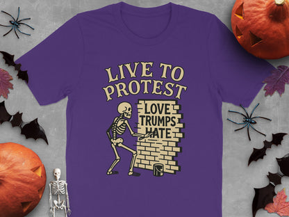 Live to Protest Love Trumps Hate Shirt product type