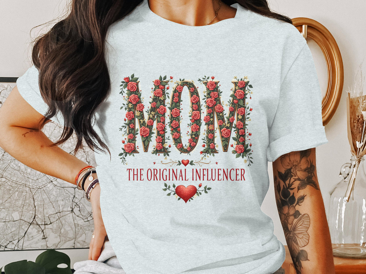 Floral MOM The Original Influencer Shirt product type