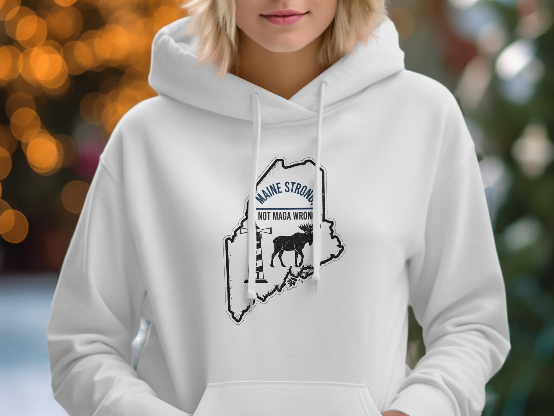 Maine Strong Not Maga Wrong Hoodie product type