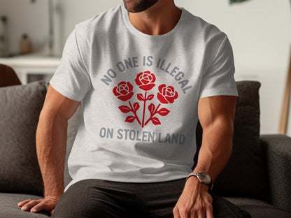 No One is Illegal on Stolen Land T-Shirt Product