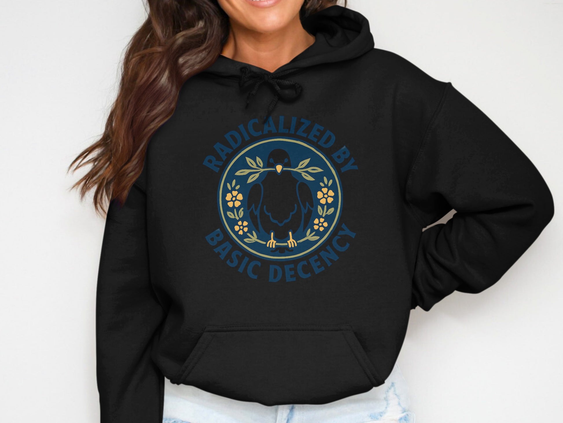 Radicalized by Basic Decency Hoodie product