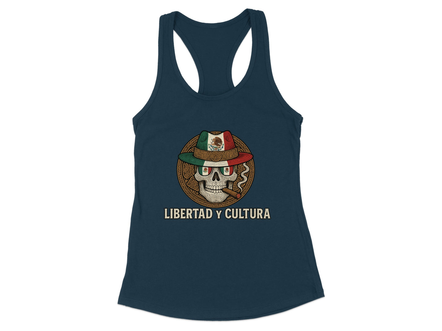 Libertad y Cultura Skull Graphic Women's Tank Top