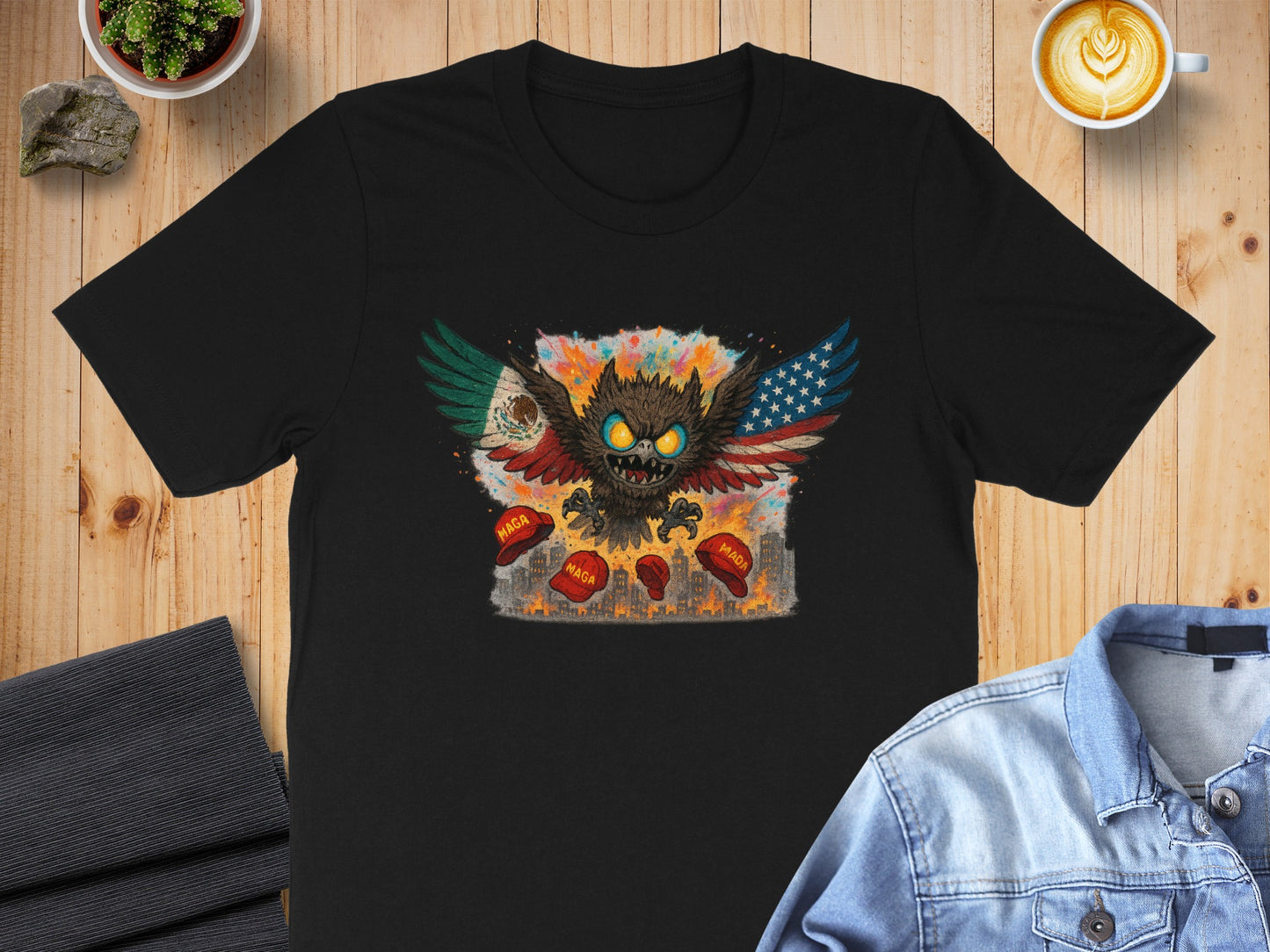 Fierce Eagle Fireworks Graphic Tee for Patriotic product type