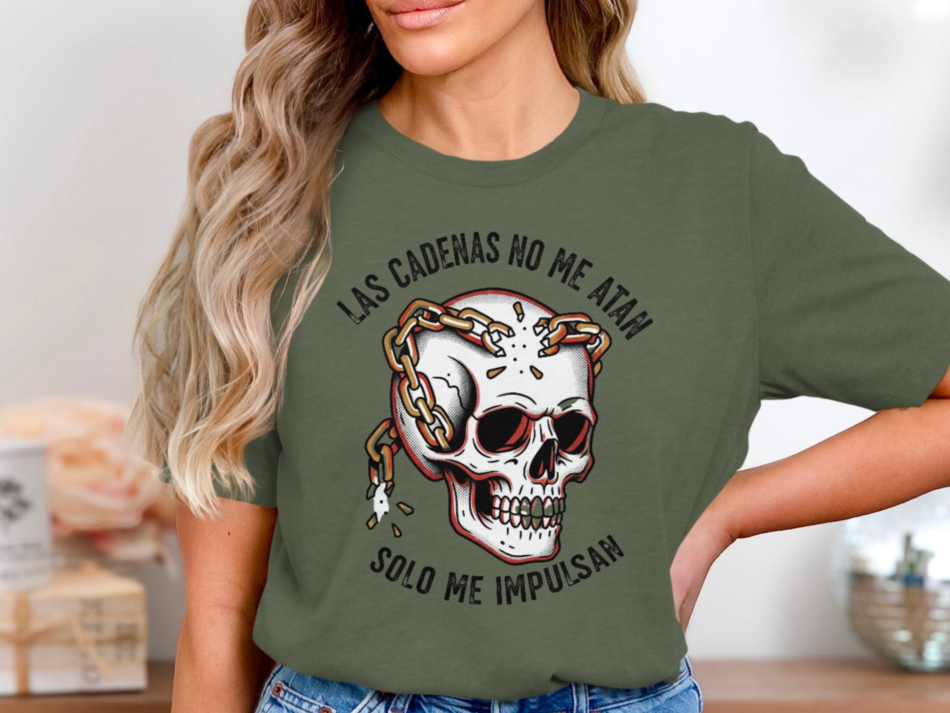 Las Cadenas No Me Atan Skull Graphic Printed product