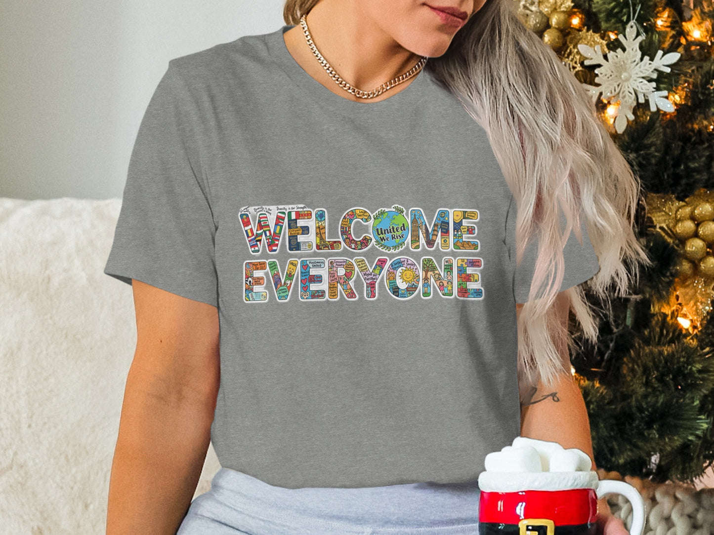 Welcome Everyone Holiday Shirt for Festive Holidays