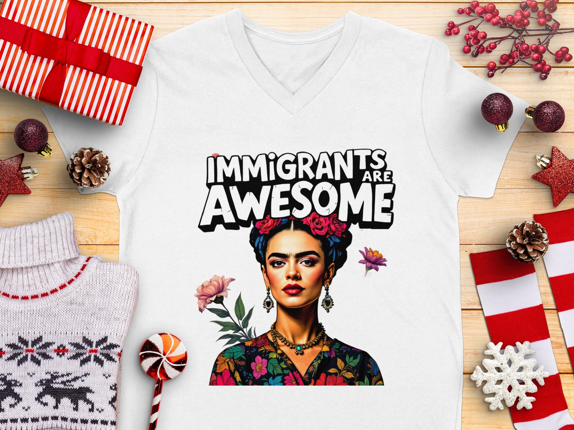 Immigrants Are Awesome Graphic Statement T-shirt