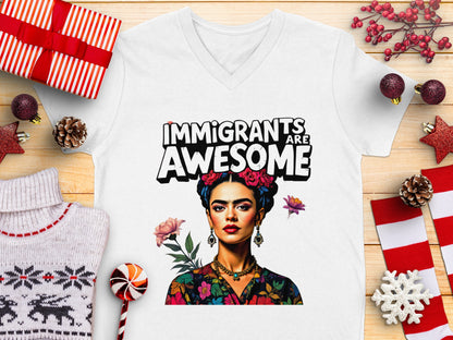 Immigrants Are Awesome Graphic Statement T-shirt