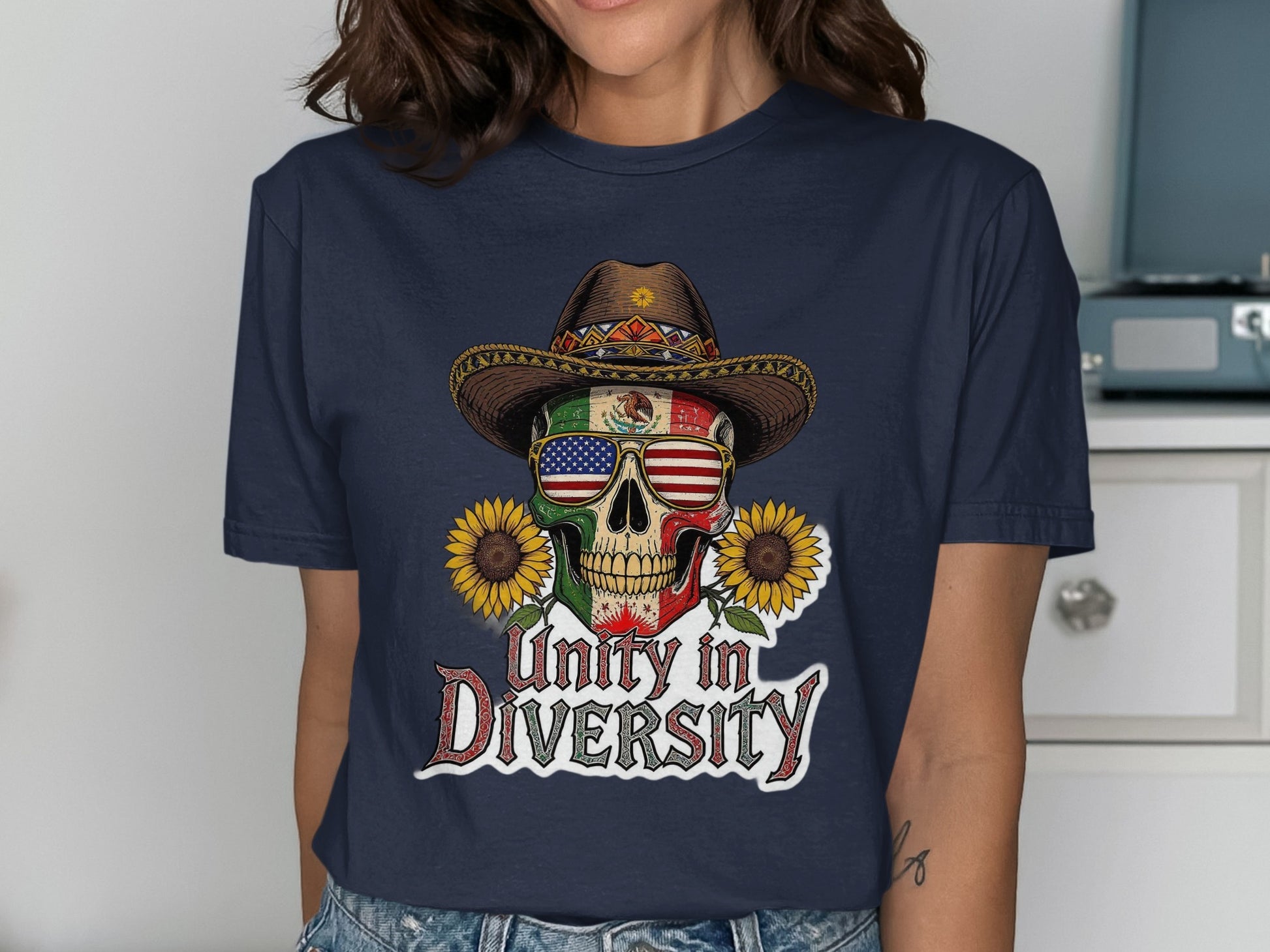 Unity in Diversity Skull Graphic T-Shirt product