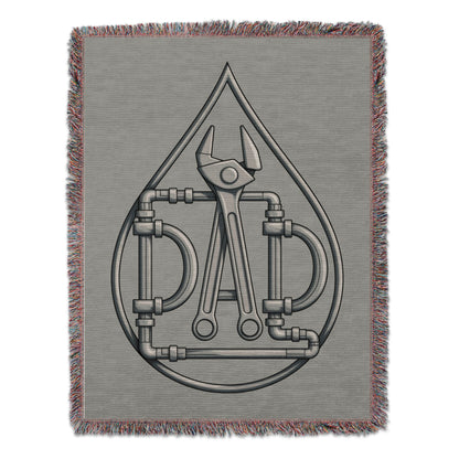 Intricate Plumbing Design Grey Woven Blanket product