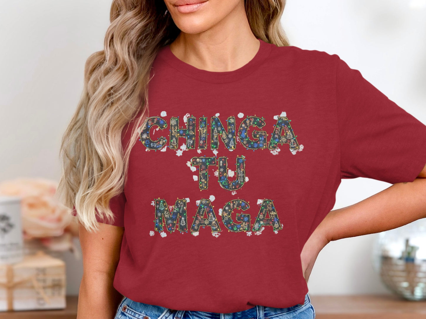 Chinga Tu Maga Graphic Tee Womens Fashion Shirt