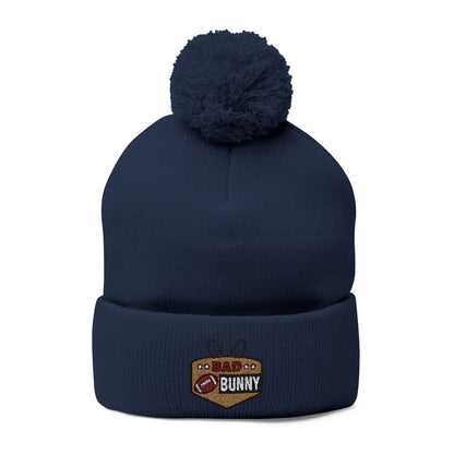 Bad Bunny Pom Pom Knit Beanie  Winter Hat