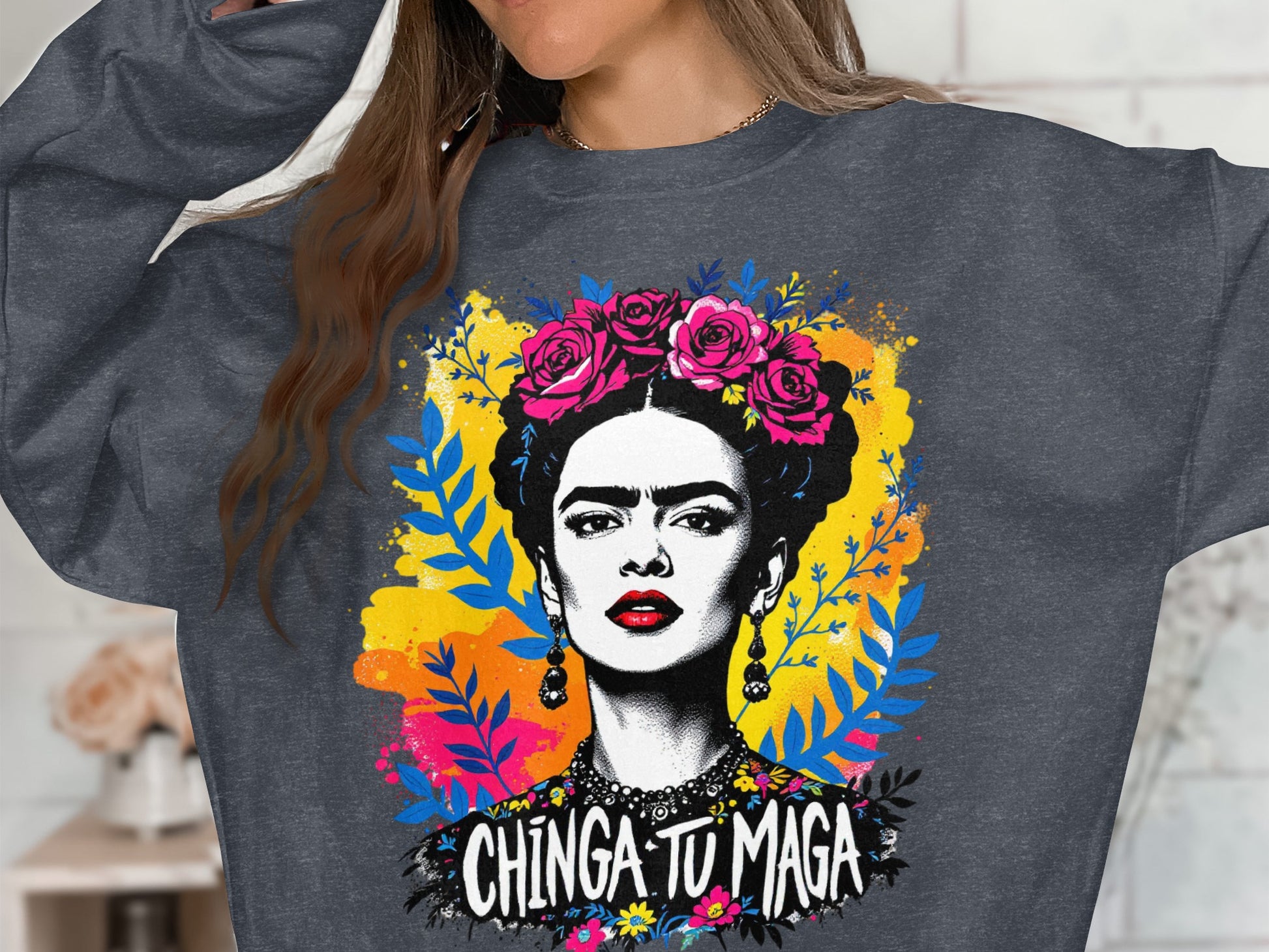 Chinga Tu Maga Frida Kahlo Graphic Sweatshirt product type