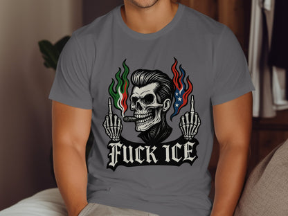 Anti-Establishment Skull Art Graphic T-Shirt product