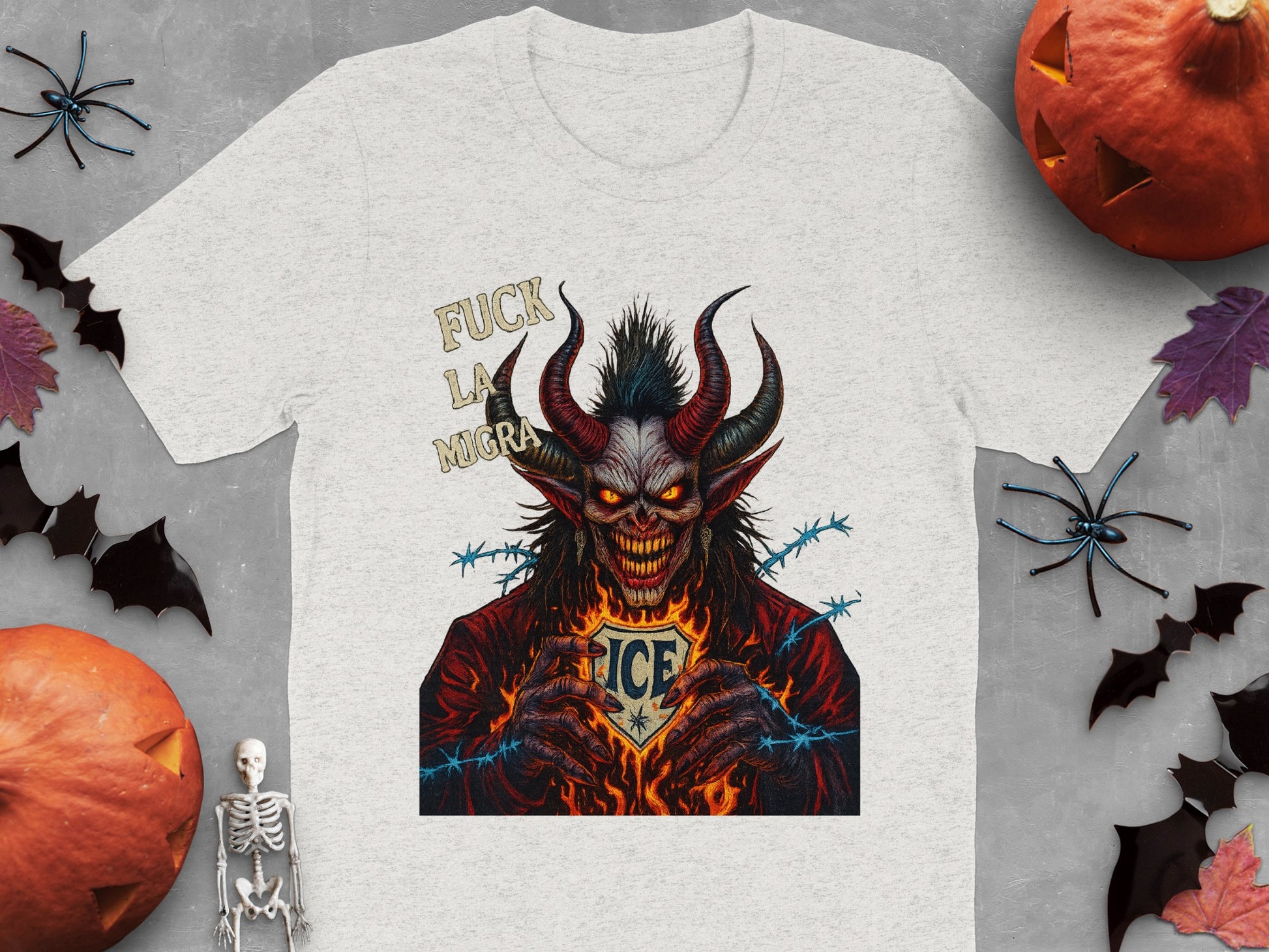 Scary Devil Halloween Themed Graphic T-Shirt product