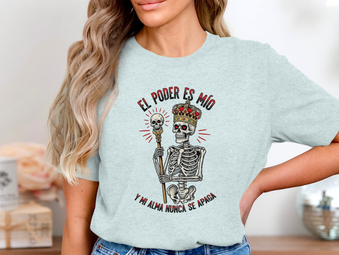El Poder Es Mío Skeleton Graphic T-shirt product