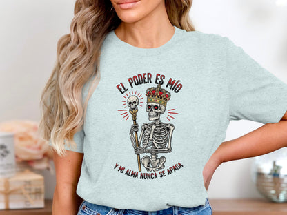 El Poder Es Mío Skeleton Graphic T-shirt product