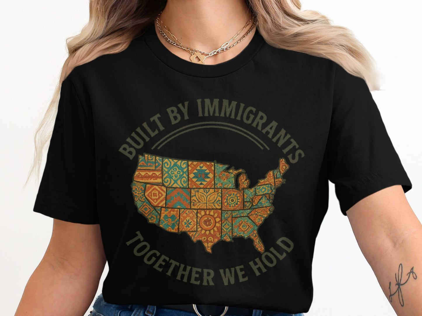 Built By Immigrants Together We Hold T-shirt product