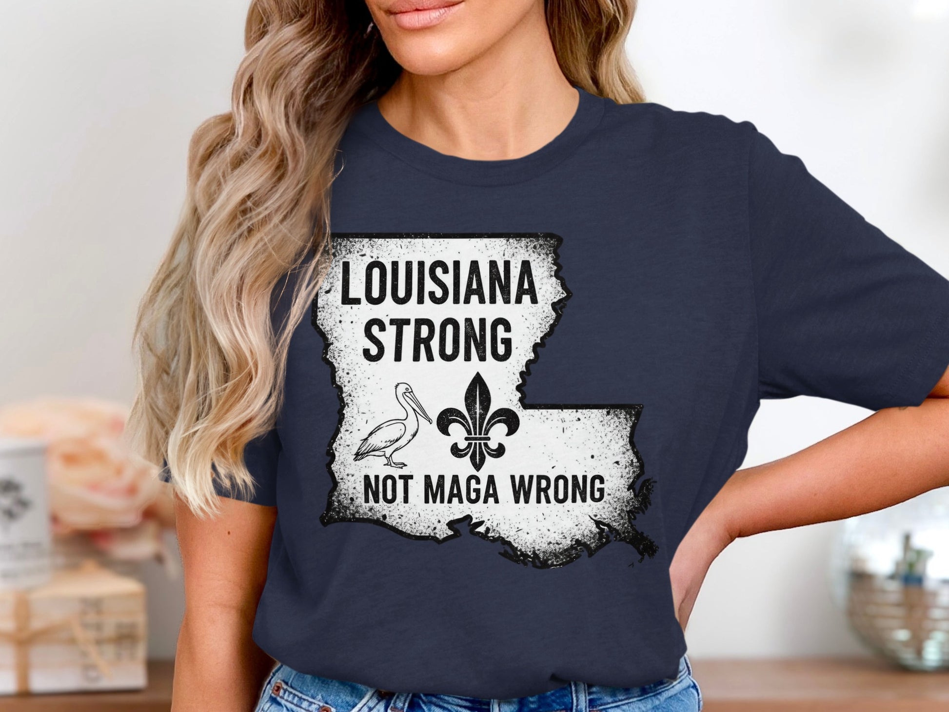 Louisiana Strong Not Maga Wrong Shirt product