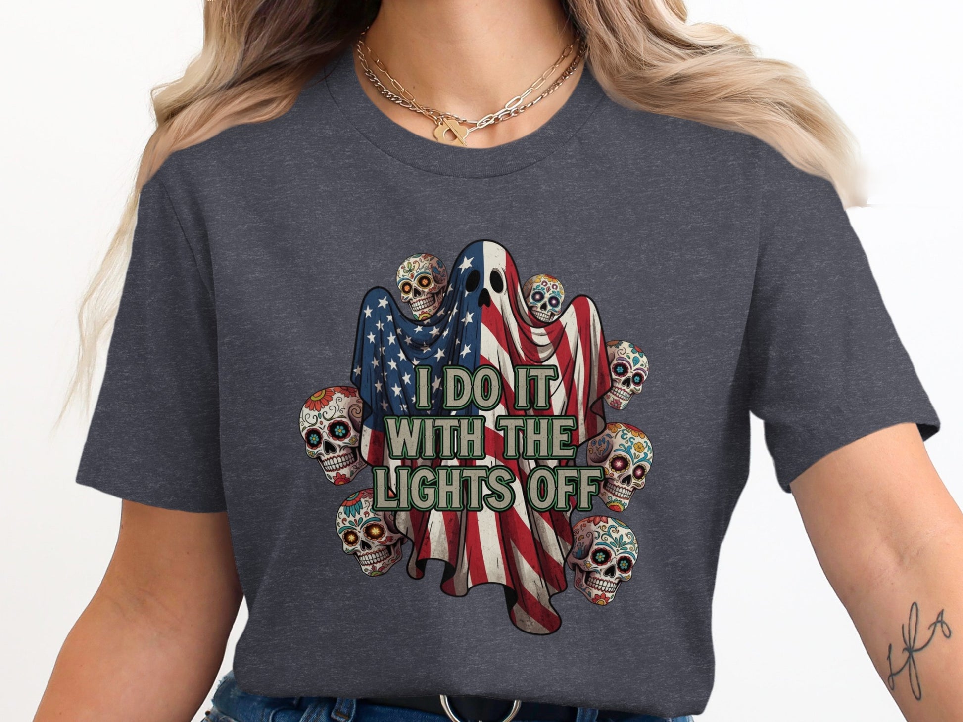I Do It With The Lights Off Graphic T-Shirt product type