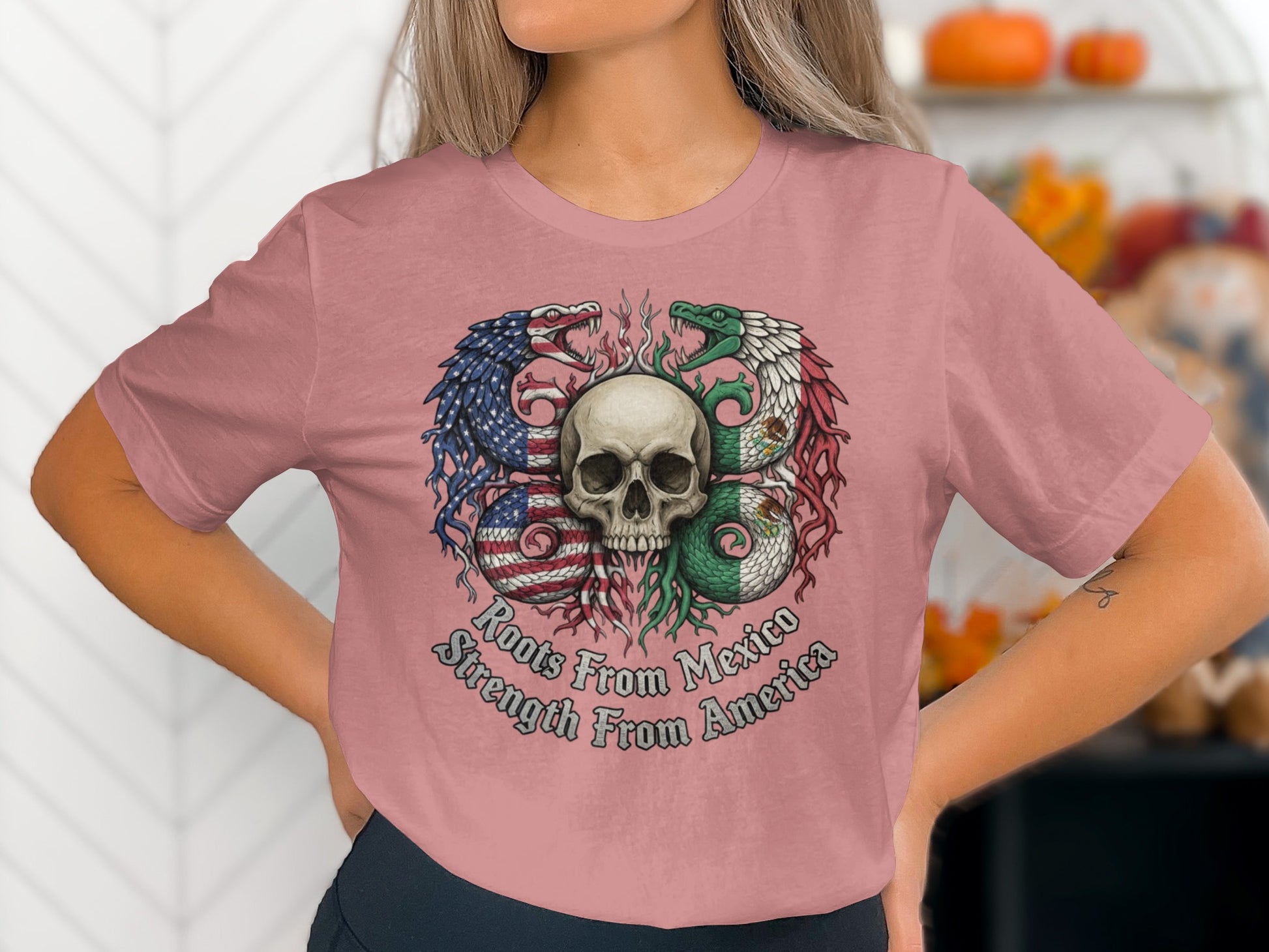 Roots From Mexico Strength From America shirt