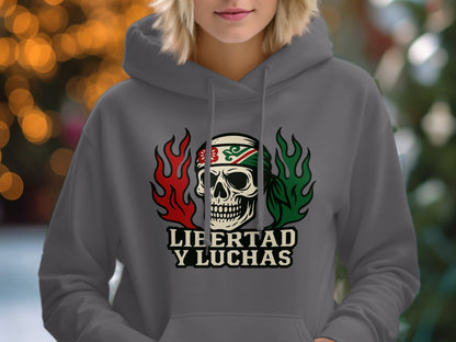 Libertad y Luchas Skull Hoodie product type