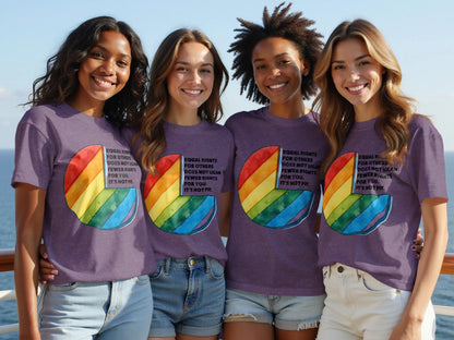 Equal Rights LGBTQ Pride Graphic Tee Shirt product type