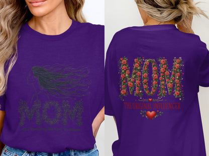 Women's Purple MOM The Original Influencer Shirt product