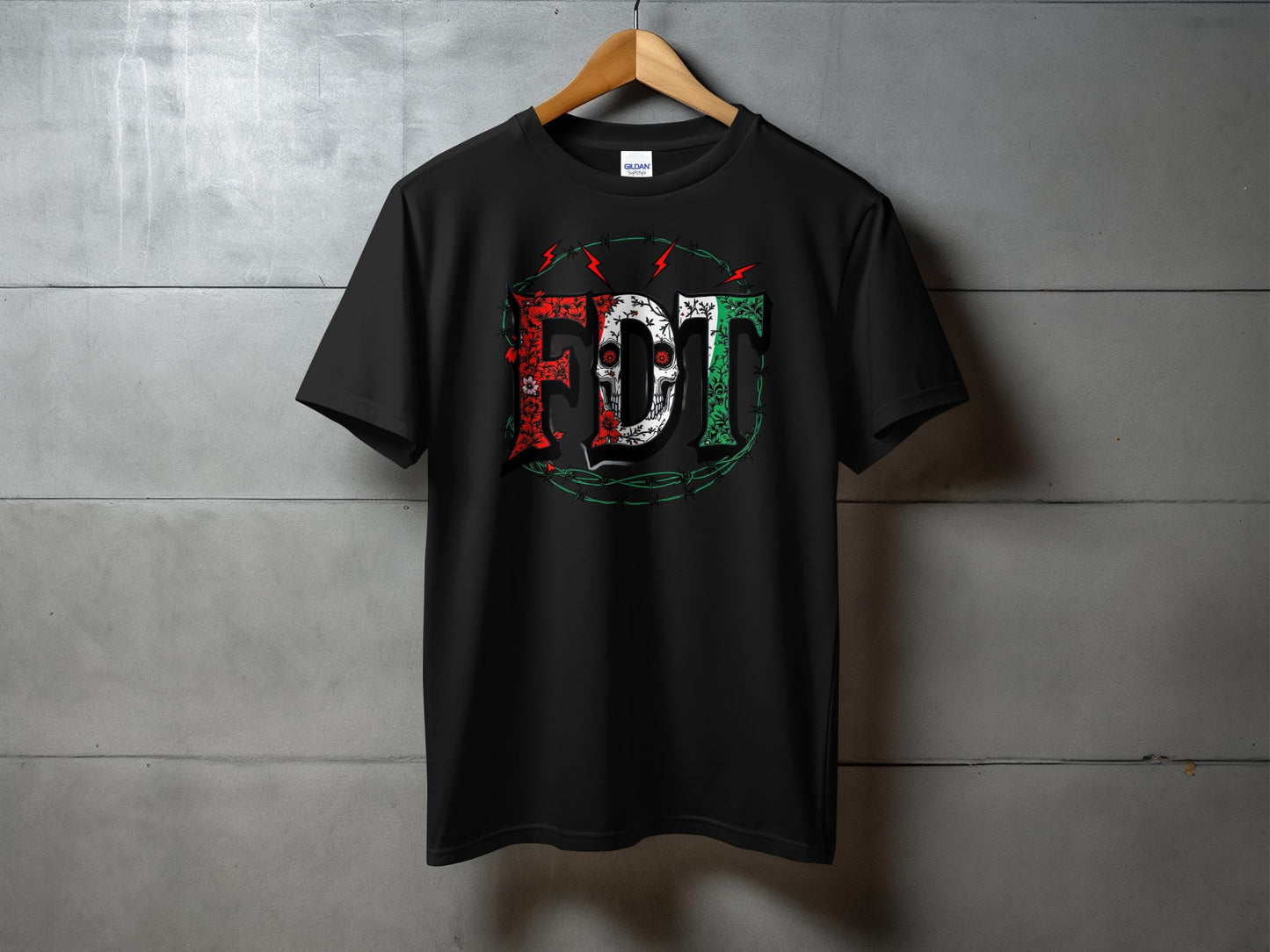 Bold Graphic FDT Design Black T-Shirt product type
