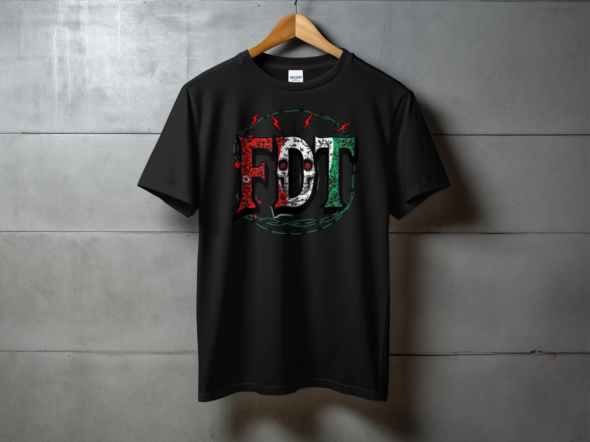 Bold Graphic FDT Design Black T-Shirt product type
