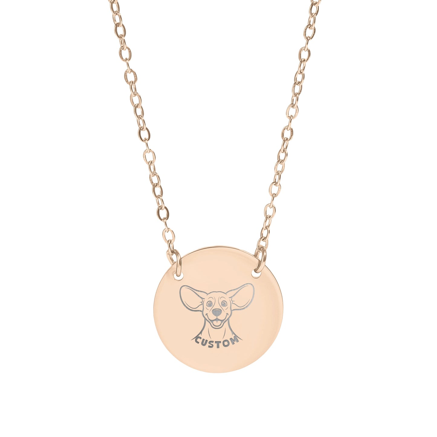 Dog Portrait Custom Personalized Necklace Gift Idea