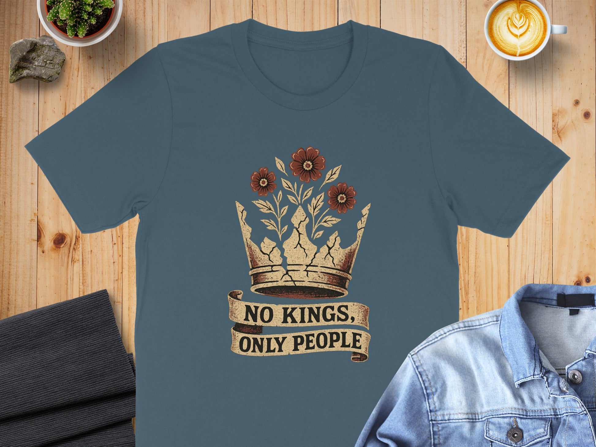 No Kings Only People Crown Graphic T-Shirt product