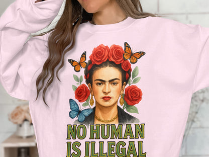 No Human Is Illegal Graphic Sweatshirt Top
