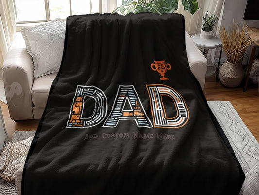 Personalize Your Unique Dad Blanket Gift Product Type