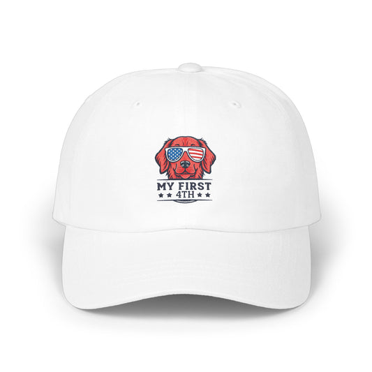 Patriotic Dog My First 4th of July White Hat product