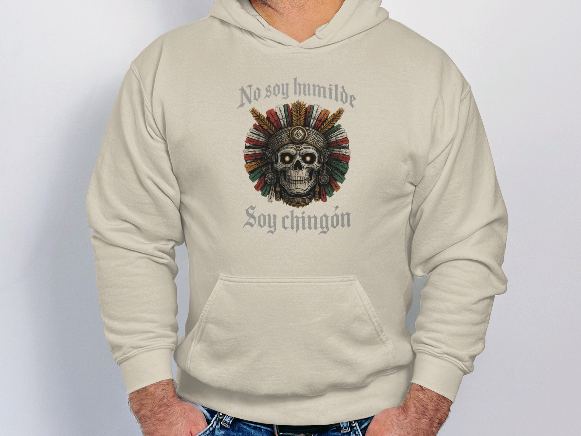 No Soy Humilde Soy Chingón Skull Hoodie product type