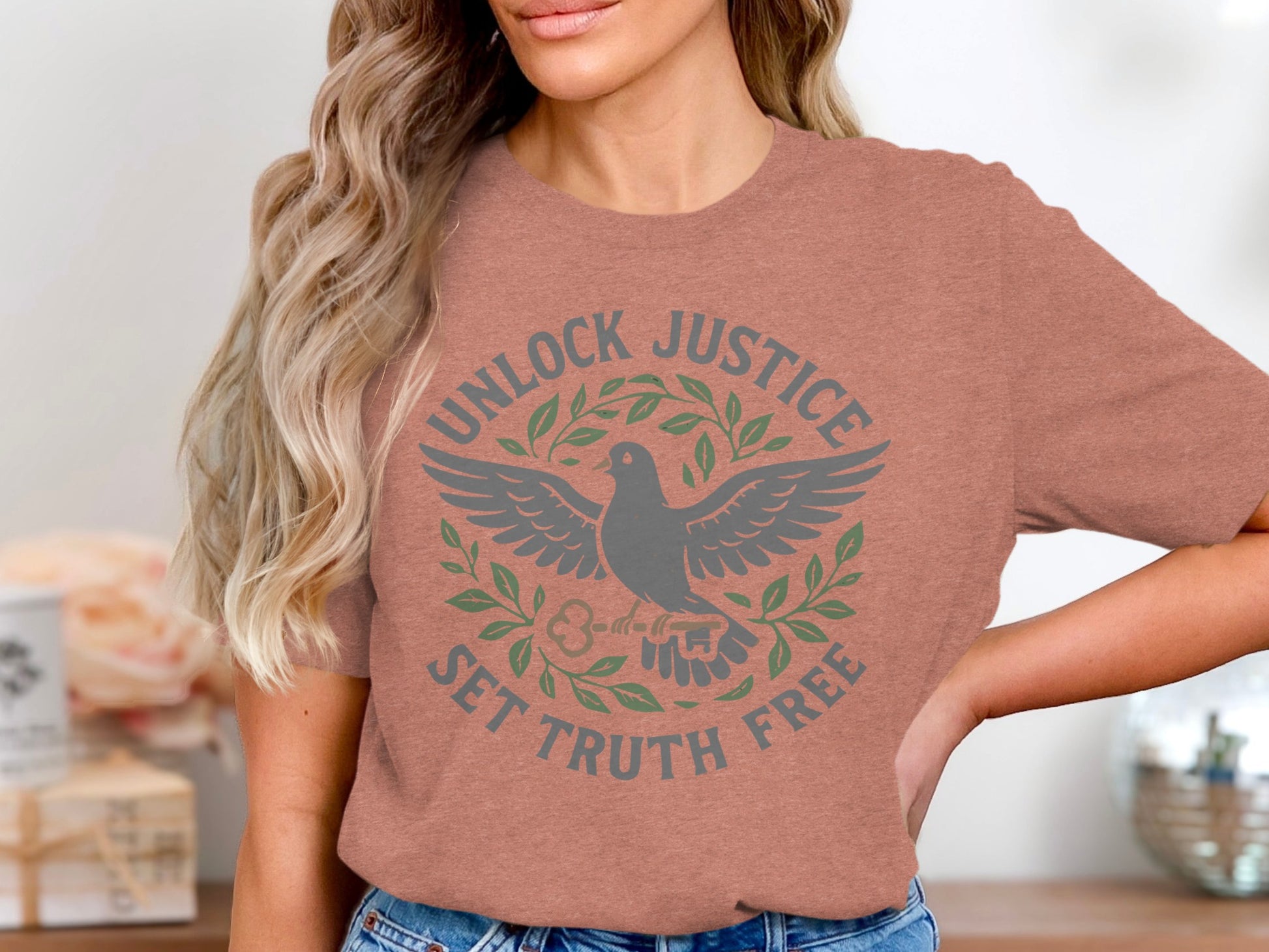 Unlock Justice Set Truth Free Graphic Tee product