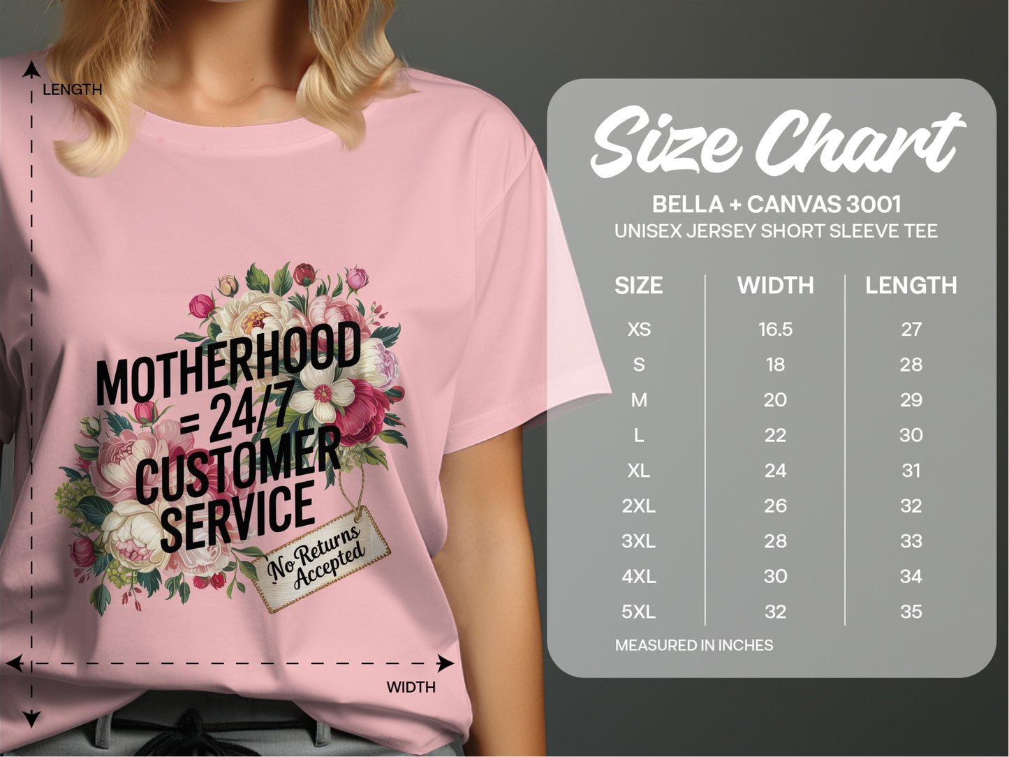 Motherhood 24 7 Customer Service Unisex Jersey Tee product