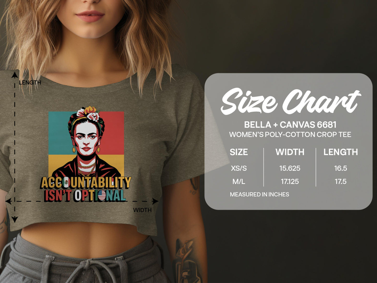 Accountability Isn't Optional Crop Tee product