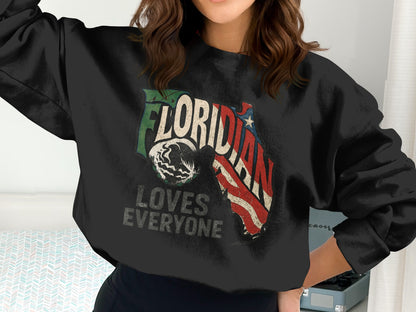 Floridian Loves Everyone Graphic Sweatshirt product type