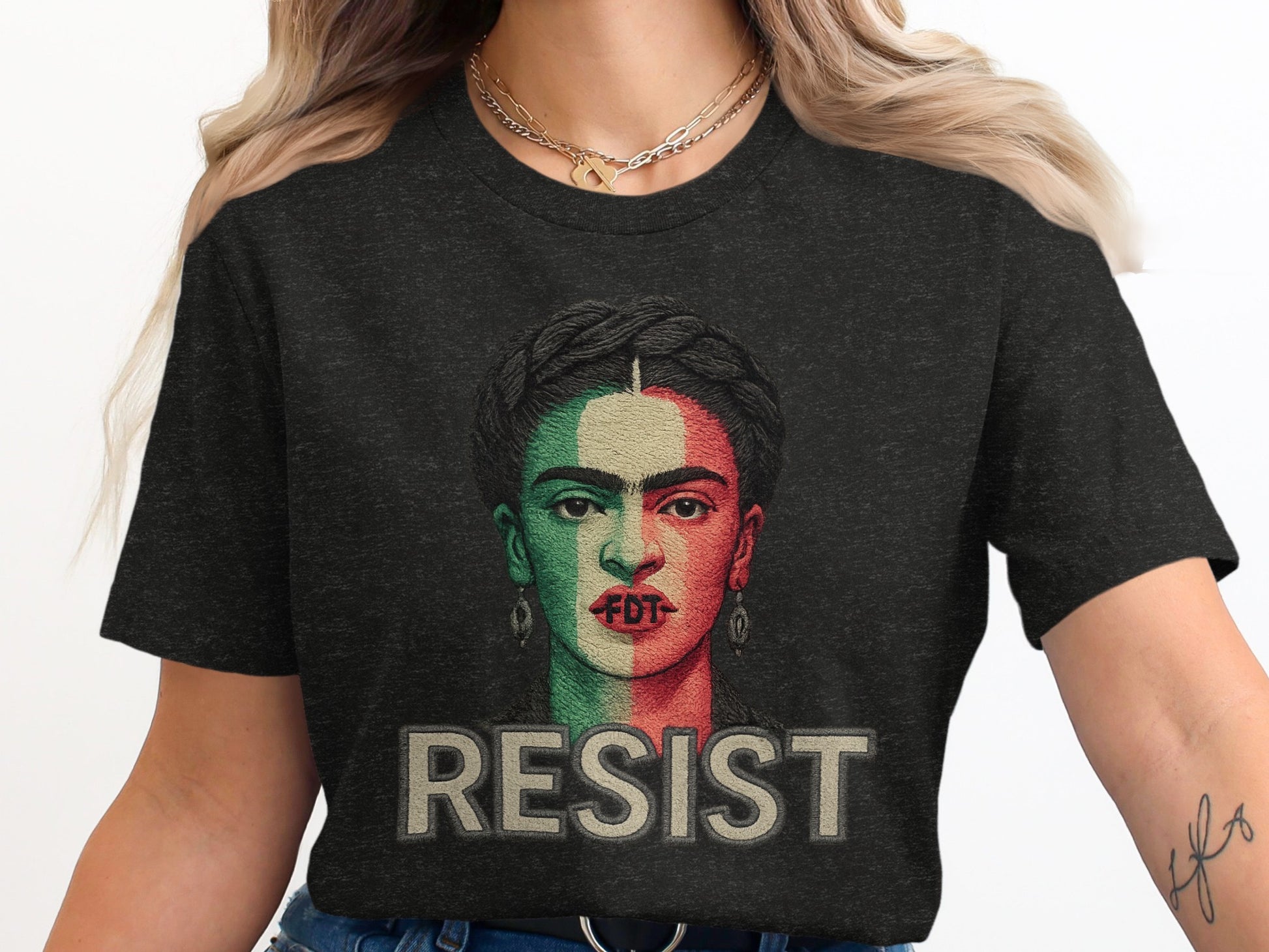 Resist Frida Kahlo Statement T-shirt product