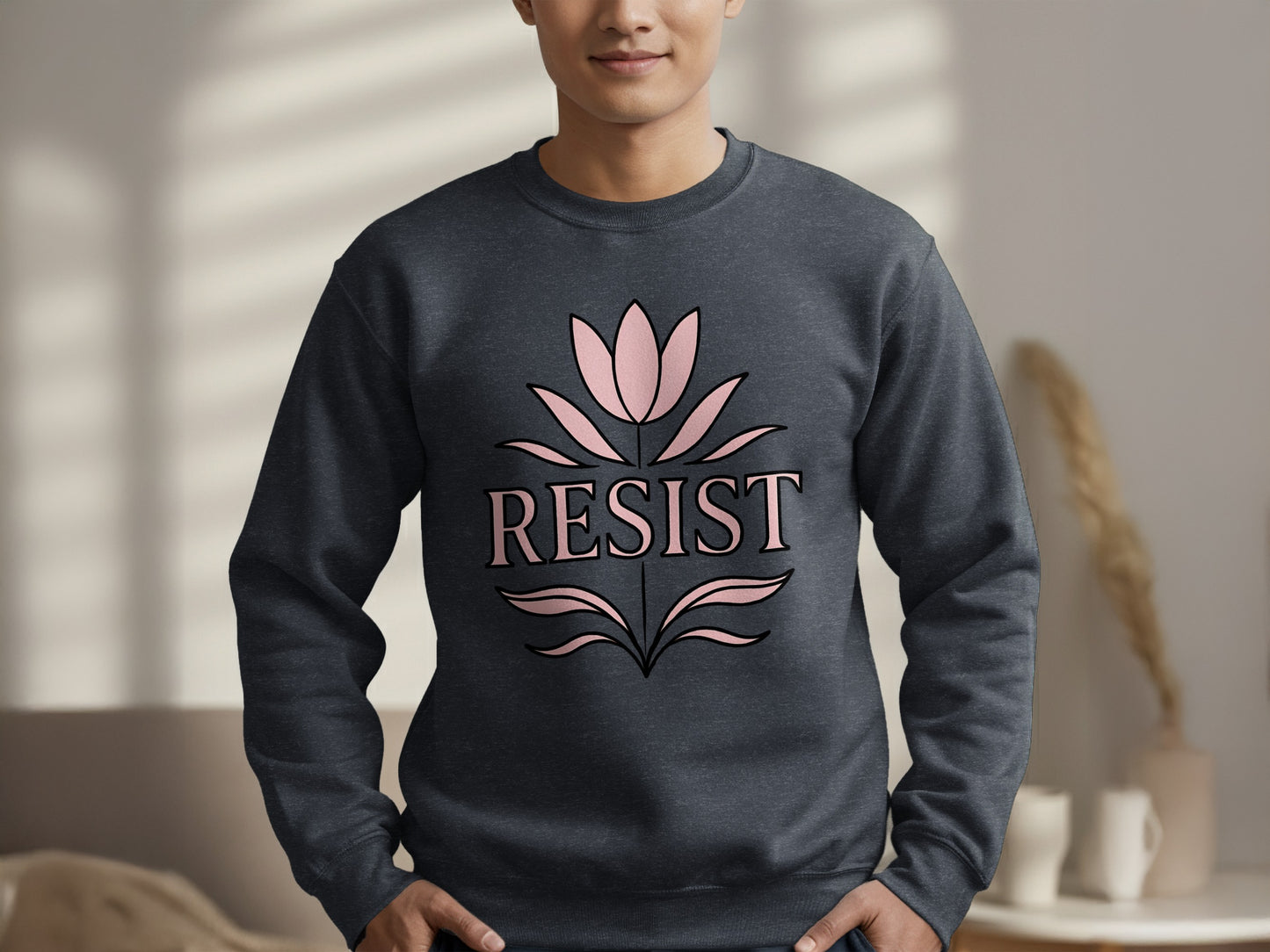 Stylish Resist Graphic Crewneck Sweatshirt product