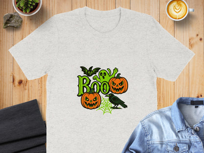 Halloween Boo Ghost Pumpkin Anti Trump Graphic T-Shirts