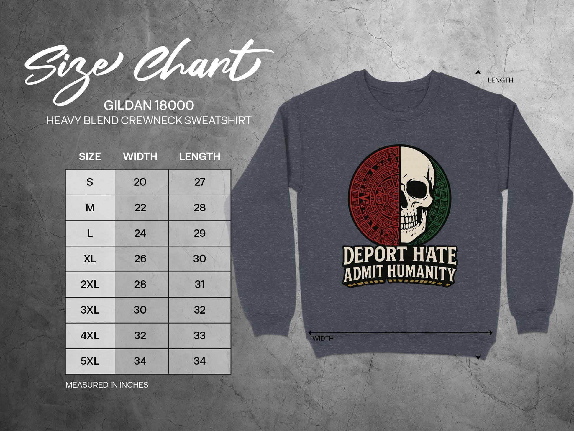 Deport Hate Admit Humanity Crewneck Sweatshirt product