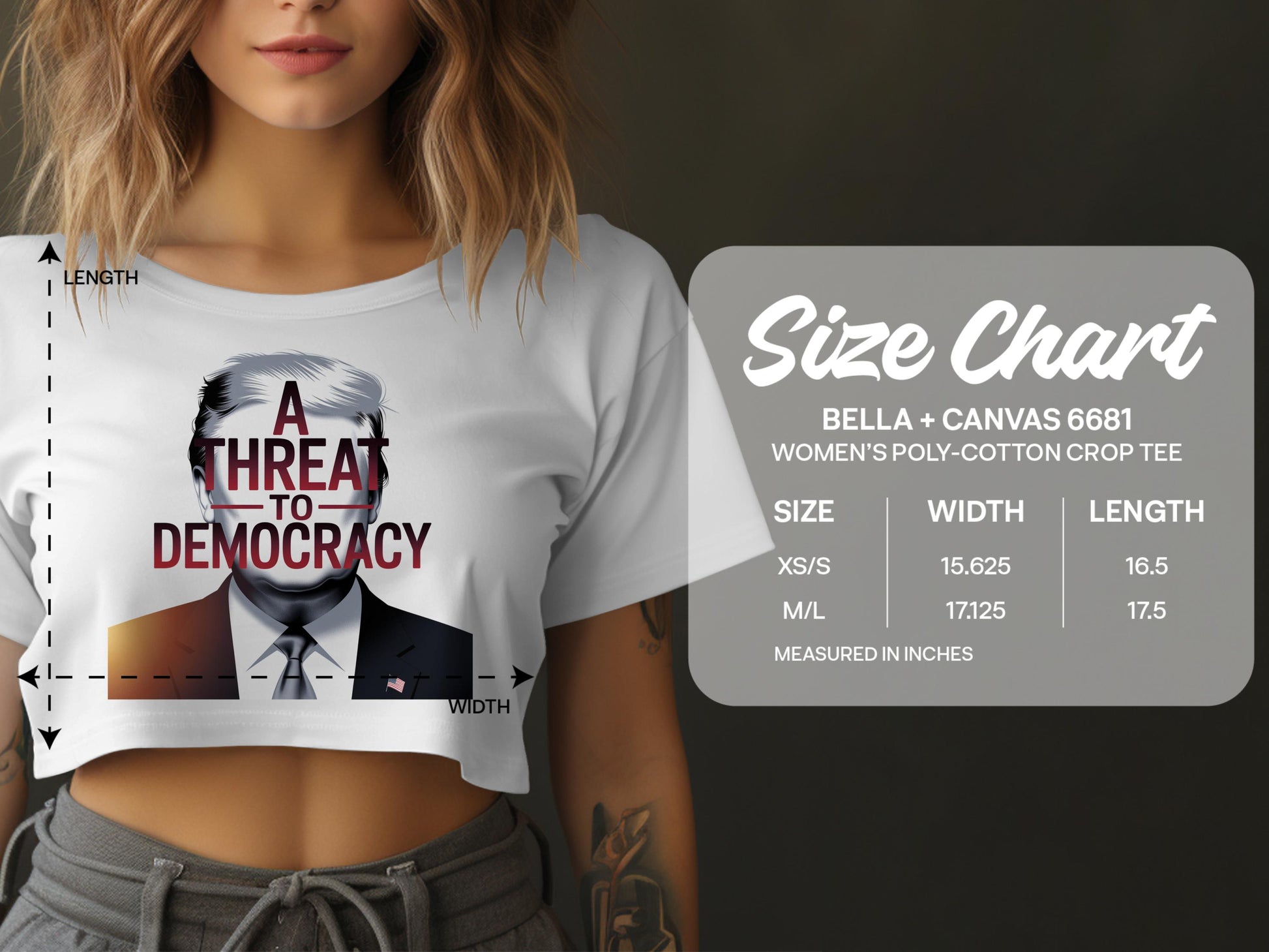 A Threat to Democracy Women's Poly-Cotton Tee product