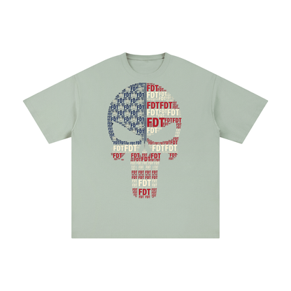 FDT Skull USA Flag Unisex Pure Cotton T-Shirt