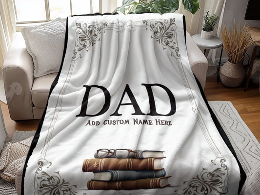 Personalized Dad Custom Name Blanket product