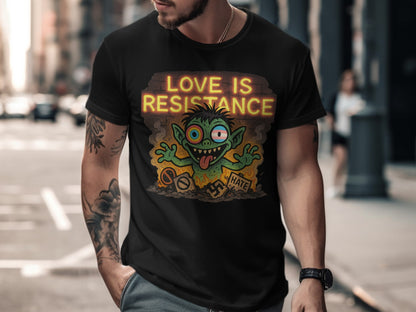 Love Is Resistance Graphic Tee with Unique Design
